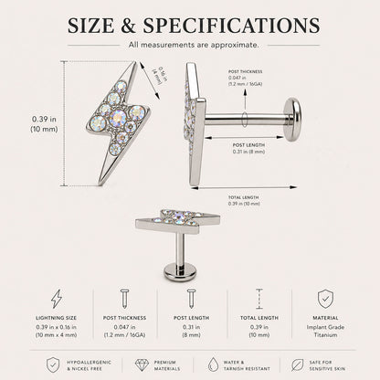 Titanium_lightning_flat_back_stud_size_guide_and_piercing_measurements